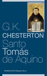 Portada de Santo Tomás de Aquino, de Chesterton (Homo Legens)
